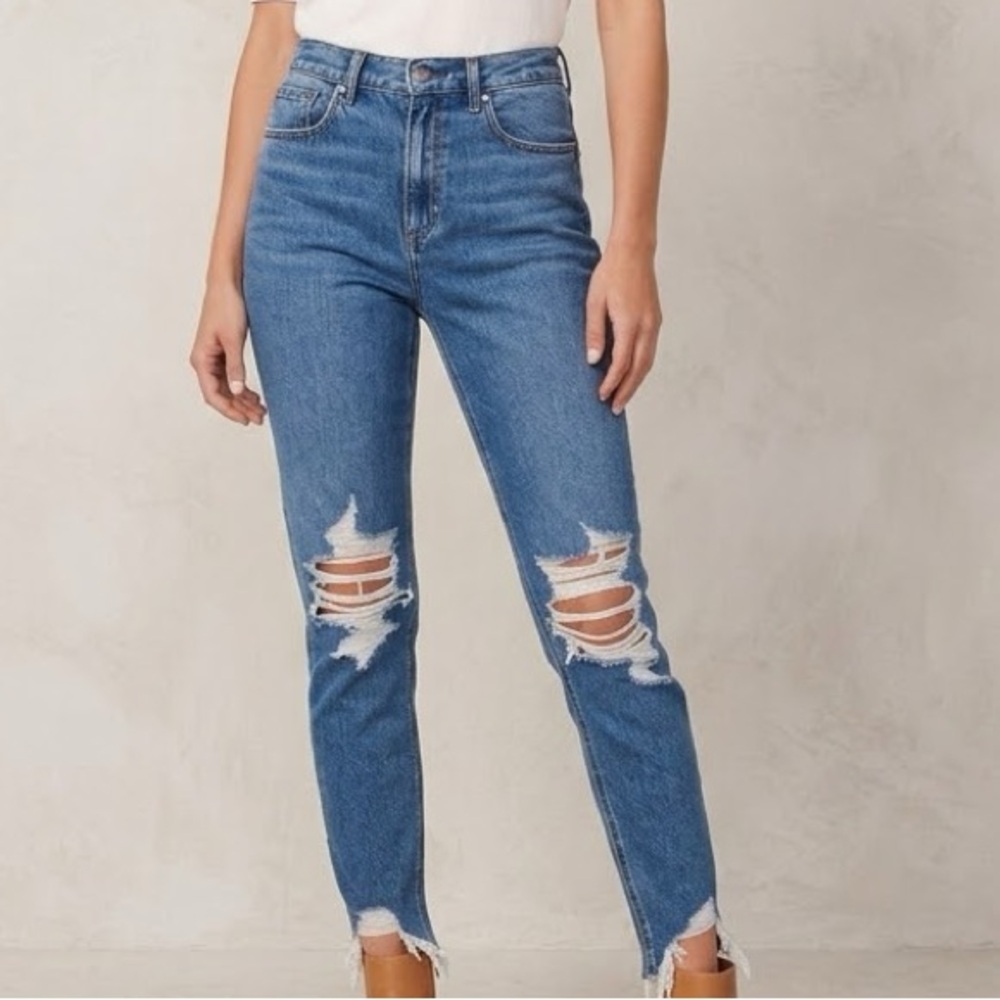 American Eagle Distressed Mom Jean 12
